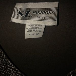 Petite silver sparkle dress